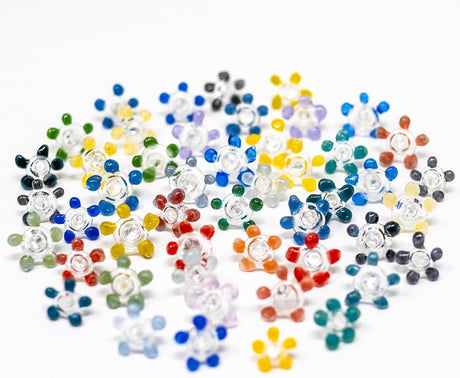 240 Pack Glass Daisy Pipe Screens 6Mm (0.23") - 9Mm (0.35") in Container USA