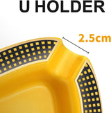 Cigar Ashtray Triangle - Large Outdoor Rest for Patio/Outside/Indoor (Yellow)
