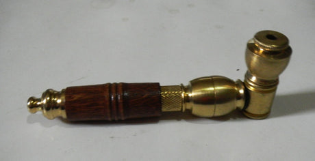 Metal Tobacco Chamber Smoking Pipe Genuine USA Brass Long Pipe Bowl