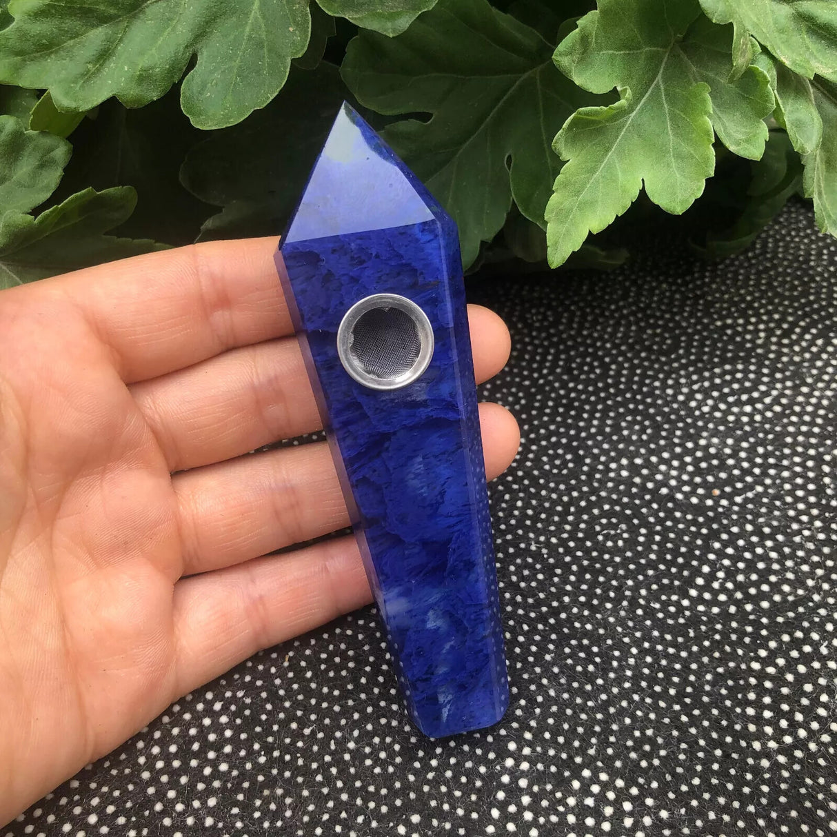 Natural Quartz Smoking Pipe Crystal Point Wand Stone Rock Obelisk Healing 1Pc