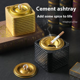 Cement Ashtray High-End Elegant Office