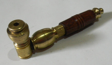 Metal Tobacco Chamber Smoking Pipe Genuine USA Brass Long Pipe Bowl