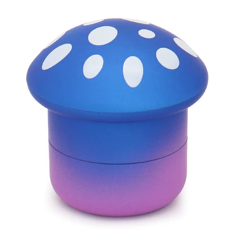LARGE MUSHROOM-SHAPED METAL HERB & TOBACCO GRINDER – COLORFUL DESIGN