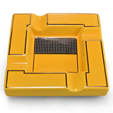 Ceramic Cigar Ashtray Square Cigarette Ashtrays 4 Holder 1 Ash Slot Table Cigar Ash Tray Large Ashtray for Home with Box
