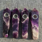 Natural Quartz Smoking Pipe Crystal Point Wand Stone Rock Obelisk Healing 1Pc