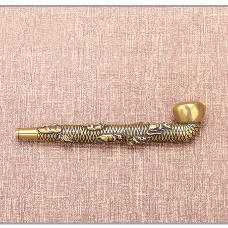 Brass Vintage Animal Pattern Cigarette Holder Filter Pipe Cigarette Pipe Holder