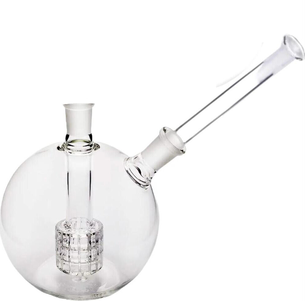 14Mm Mega Globe Glass Bubbler with Removable Adapter Water Piece Bubbler