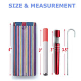 New Wooden Dugout Pipe Self Cleaning Metal Bat Poker Smoking Pipe One Hitter Kit