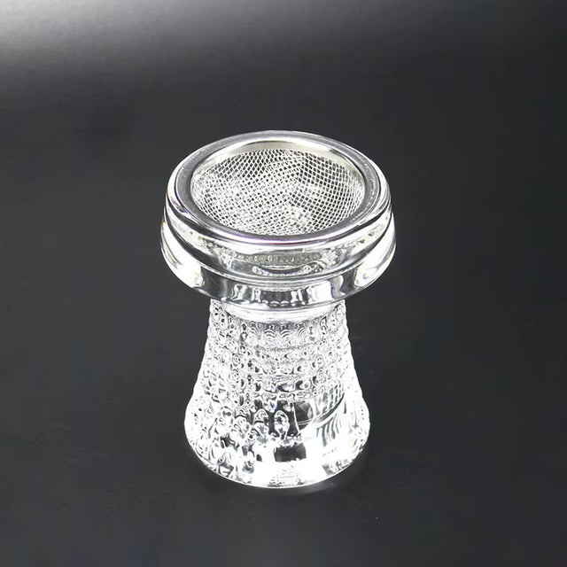 GLASS HOOKAH BOWL WITH NET SHISHA HOOKAH HEAD ACCESSORY