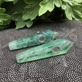 Natural Quartz Smoking Pipe Crystal Point Wand Stone Rock Obelisk Healing 1Pc