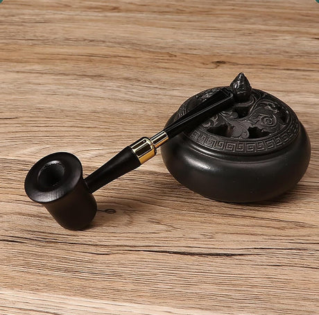 1 Durable Wooden Wood Smoking Pipe Tobacco Cigarettes Cigar Pipes Enchase Gift22