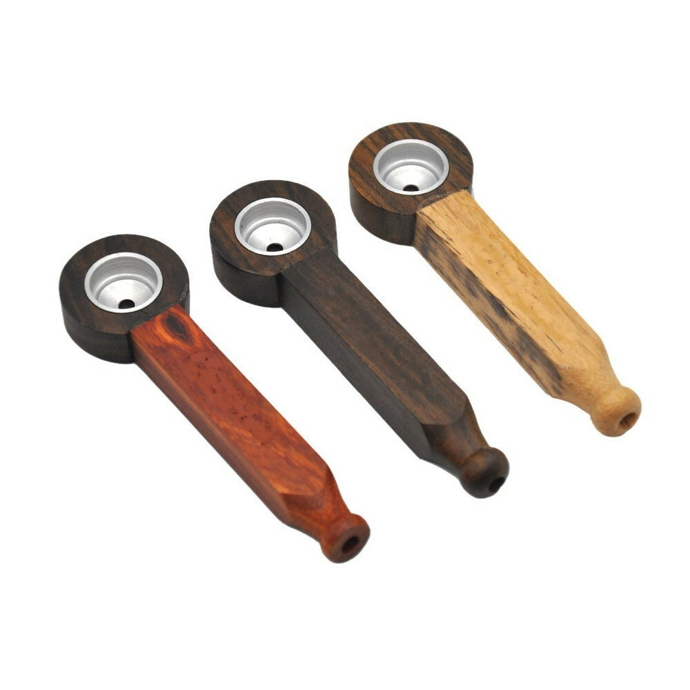 Two Tone Hand Crafted Smoking Pipe Tobacco Pot Premium Wood Pipe Herb