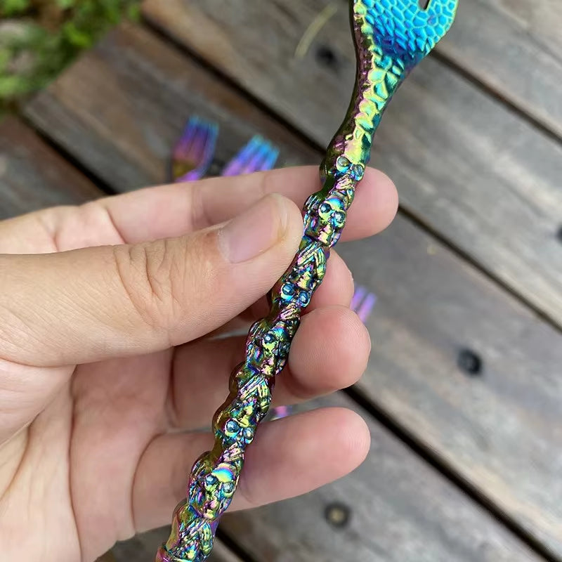 ALUMINUM HOOKAH FORK WITH FOIL PUNCHER AND PU BAG SHISHA ACCESSORY