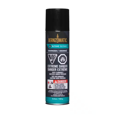 BERNZOMATIC 5.6 OZ BUTANE REFILL FUEL FOR TORCHES & LIGHTERS