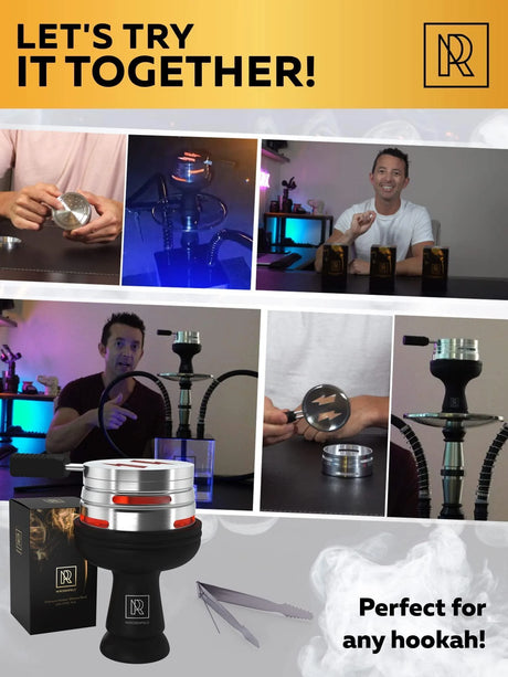 PREMIUM BLACK SILICONE PHUNNEL HOOKAH BOWL SET WITH DURABLE HEAT-RESISTANT DESIGN