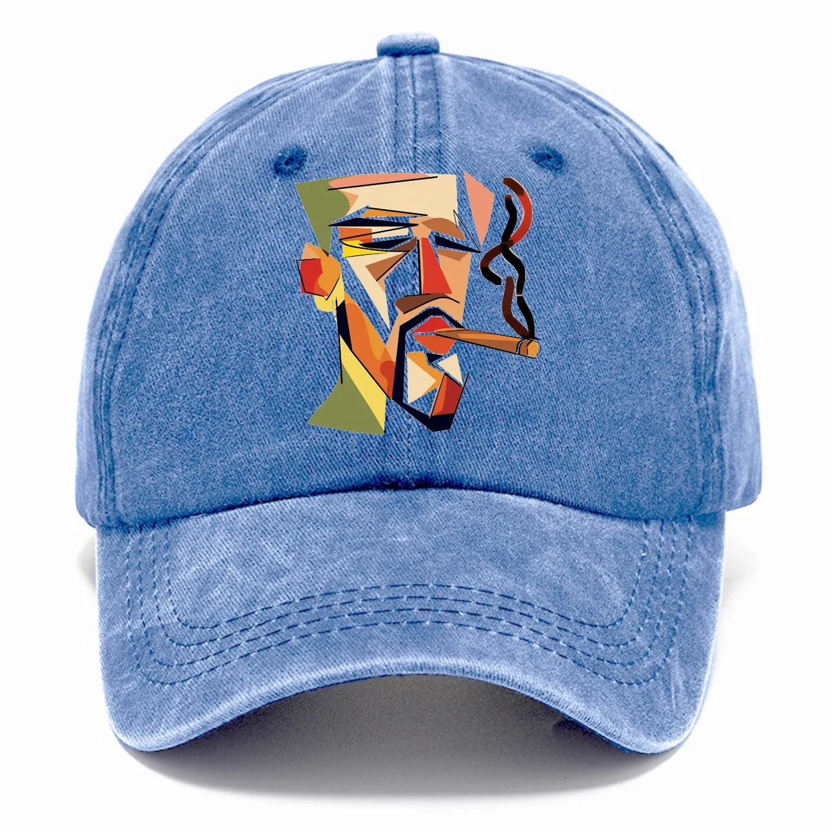 CIGAR COOL ABSTRACT SMOKER DENIM CLASSIC CAP