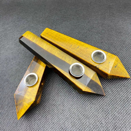 Natural Quartz Smoking Pipe Crystal Point Wand Stone Rock Obelisk Healing 1Pc