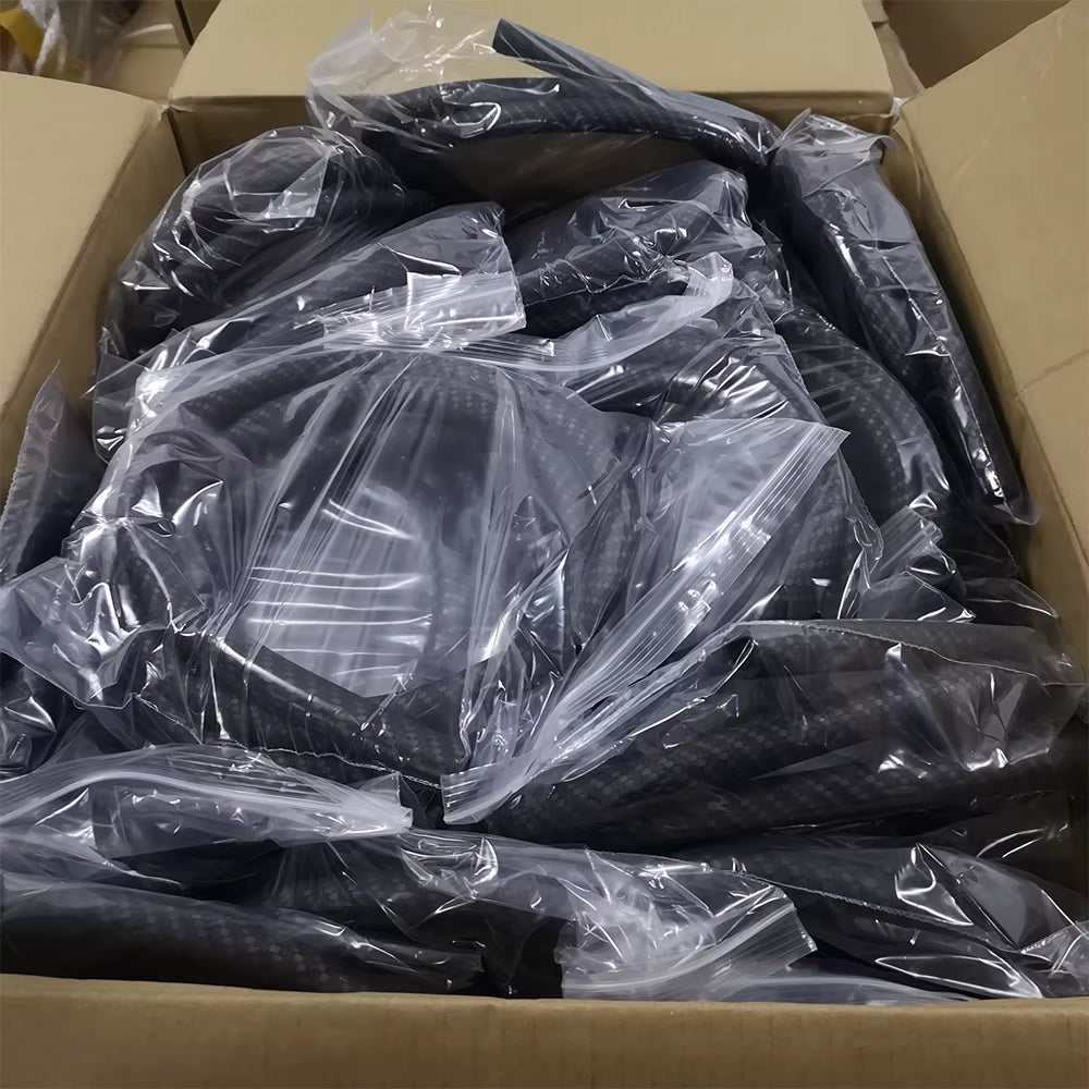 COLORFUL SILICONE HOOKAH HOSE CARBON FIBER SKULL DESIGN 12MM ID 17MM OD 1500MM