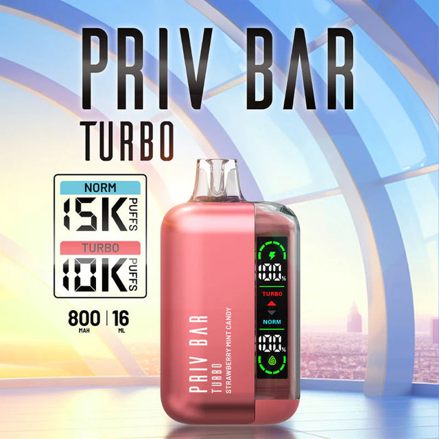 PRIV BAR TURBO DISPOSABLE DEVICE – 15K PUFFS