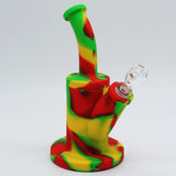 Silicone Rig Smoking Water Pipe Tobacco with 14Mm Glass Bowl