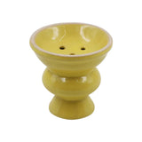 SIX HOLES CERAMIC FUNNEL HOOKAH BOWL WITH INTEGRATED HEAT HOLDER