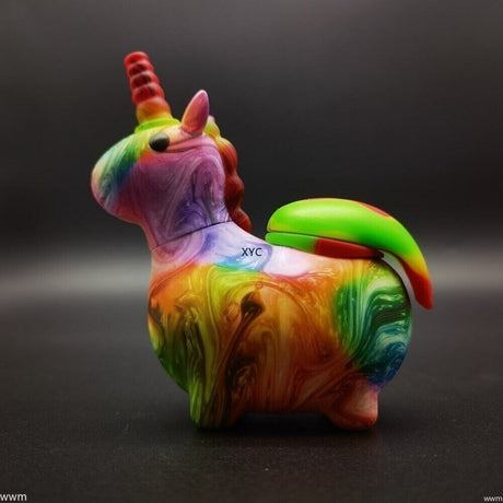 4.7 Inch Hookah Animal Silicone Bong Smoking Water Pipe Shisha + Glass Bowl Hot