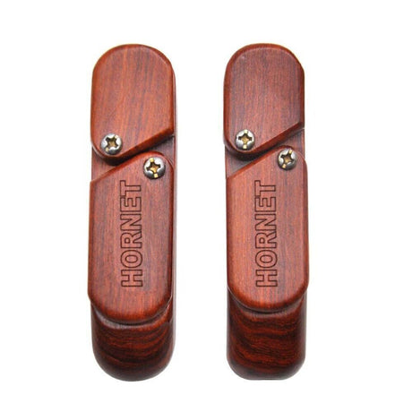 2 Value Set Wooden Pipes 180° Rotating Handmade Wooden Pipe with Storage Chamber