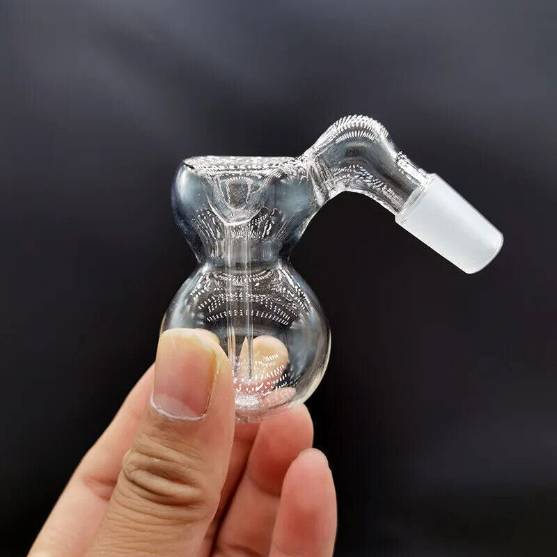MINI 14Mm 45 Degree Glass Ash Catcher Pyrex Reclaimer Bong Gourd Bowl Bubbler
