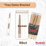 Kashmir Pre Rolled Cones King Ultrathin Slow Burning Rolling Paper Cones 50 Ct