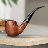 Rosewood Churchwarden Gandalf Pipe Long Stem Bent Tobacco Pipe W/ Accessories US