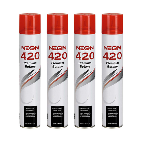 NEON PREMIUM 11X ULTRA-REFINED BUTANE REFILL CAN – 420 ML