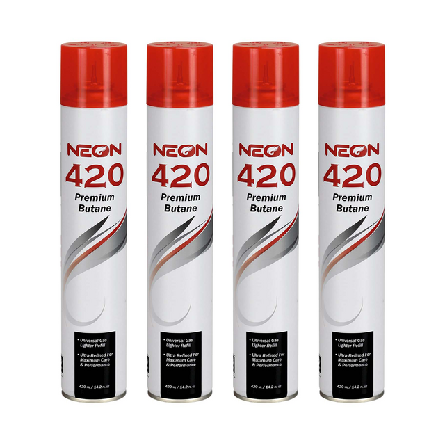 NEON PREMIUM 11X ULTRA-REFINED BUTANE REFILL CAN – 420 ML