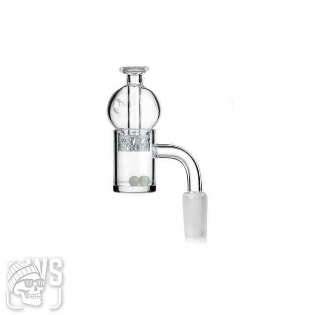 14MM MALE QUARTZ BANGER NAIL – W/ HELIX FUNCTION CAP & GLOW TERP PEARLS