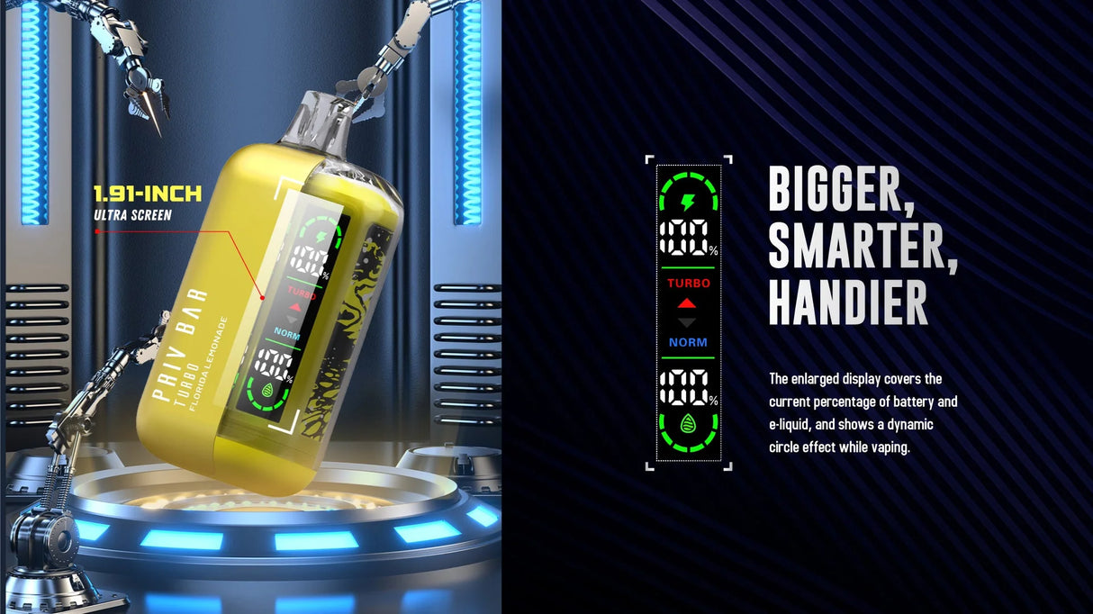 PRIV BAR TURBO DISPOSABLE DEVICE – 15K PUFFS