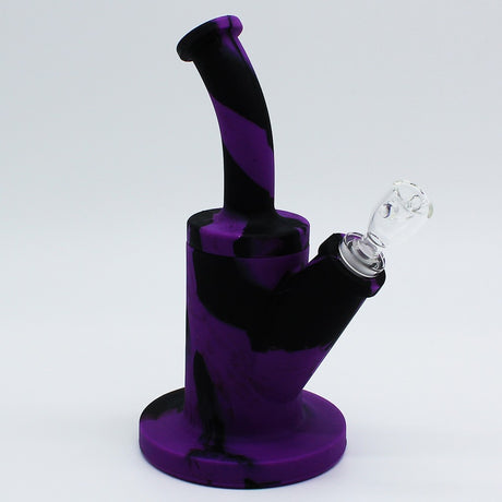 Silicone Rig Smoking Water Pipe Tobacco with 14Mm Glass Bowl