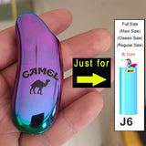 Fashion Metal Lighter Case Cover Shell Holder for Bic Lighters Sleeve J5 J6 Type Mini/Standard without Lighter