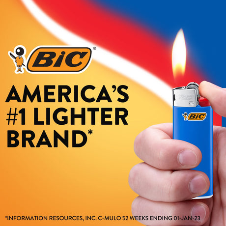 BIC MINI LIGHTERS ASSORTED COLORS 8 PACK CHILD RESISTANT POCKET SIZE