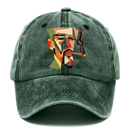 CIGAR COOL ABSTRACT SMOKER DENIM CLASSIC CAP