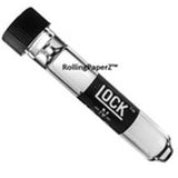 3X 'Lock N Load' Glass Chillum Tobacco Taster Pipes W/Cap 9Mm X 3" Length