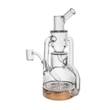 MJ Arsenal Alpine Series APEX MINI RIG Water Pipe 7.4" Boro Glass W Walnut Wood