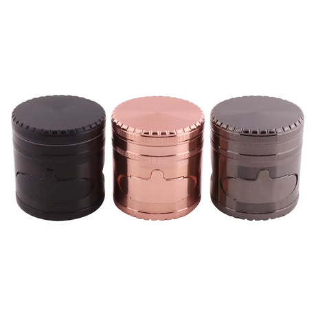 63 MM 5-LAYER ZINC ALLOY HERB & TOBACCO GRINDER – DURABLE HAND GRINDER
