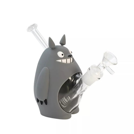 6" Silicone & Glass Bong Water Pipe Hookah Bubbler W/ Bowl Random Color