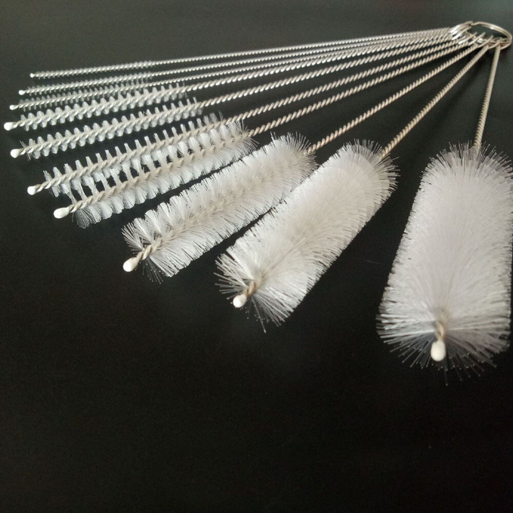 10Pcs Pipe Cleaners Brush Smoking / Tobacco Pipe Cleaning Tools White 10 Sizes