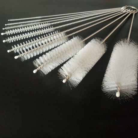 10Pcs Pipe Cleaners Brush Smoking / Tobacco Pipe Cleaning Tools White 10 Sizes