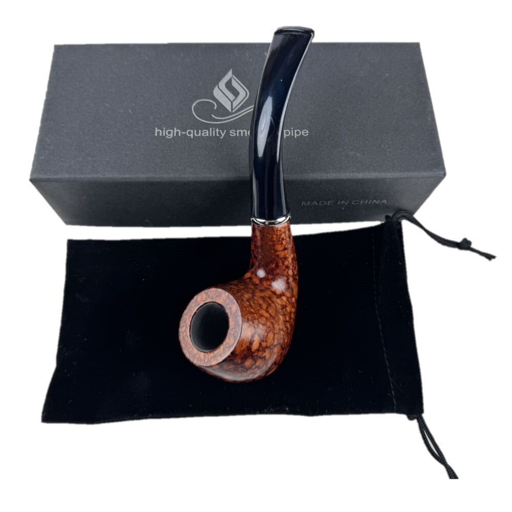 Durable Wooden Wood Smoking Pipe Tobacco Cigarettes Cigar Pipes Enchase Gift W/H
