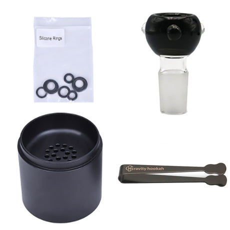 NEW TRANSPARENT GLASS GRAVITY HOOKAH WITH MODERN DESIGN