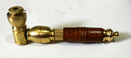 Metal Tobacco Chamber Smoking Pipe Genuine USA Brass Long Pipe Bowl