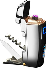 Dual Arc Plasma Electric Lighter USB Rechargeable, Multi Function,Outdo