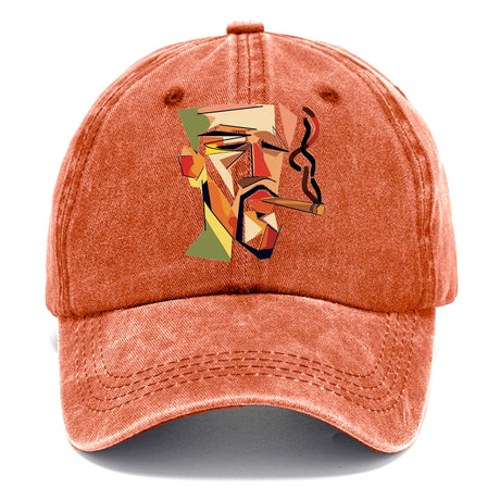CIGAR COOL ABSTRACT SMOKER DENIM CLASSIC CAP
