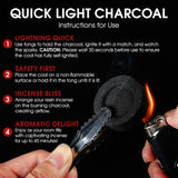 SUNLIGHT® QUICK LIGHT CHARCOAL TABLETS FOR INCENSE